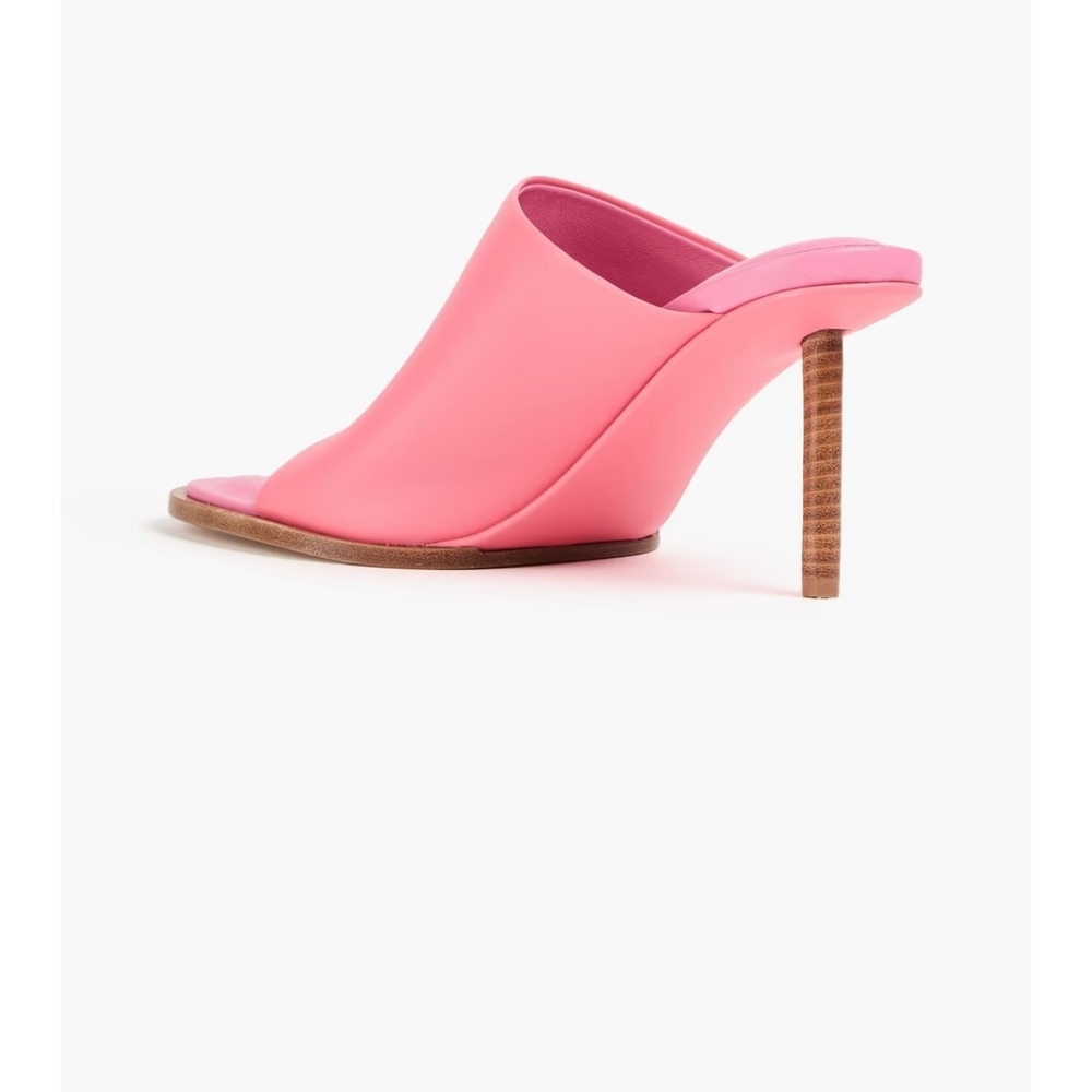 Jacquemus Vibrant Pink Open-Toe Mules - Picture 4 of 7